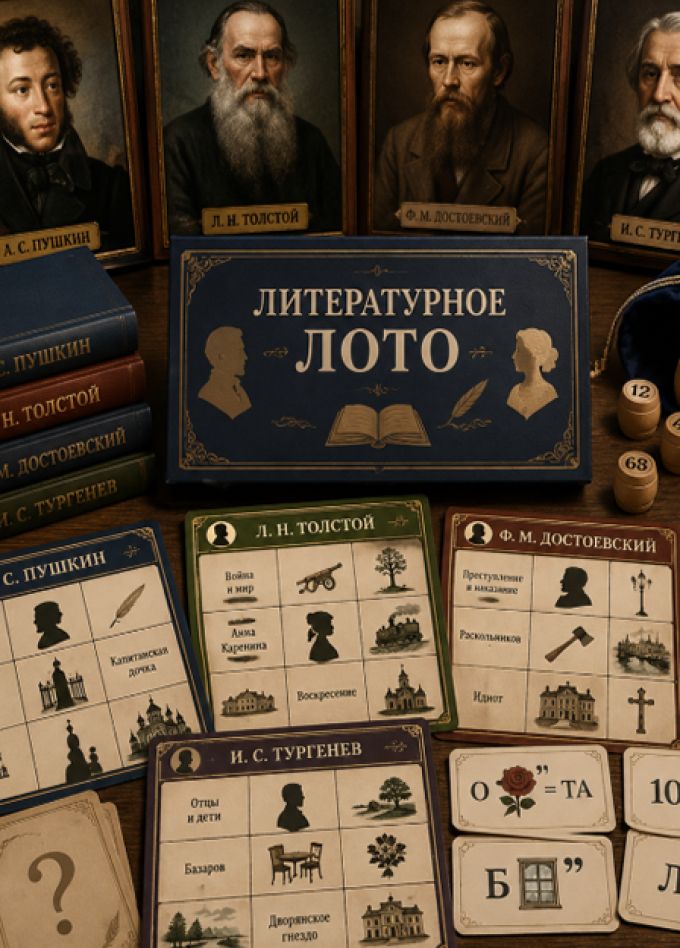 Играем в классиков. Литературное лото