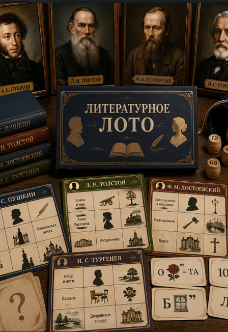 Играем в классиков. Литературное лото